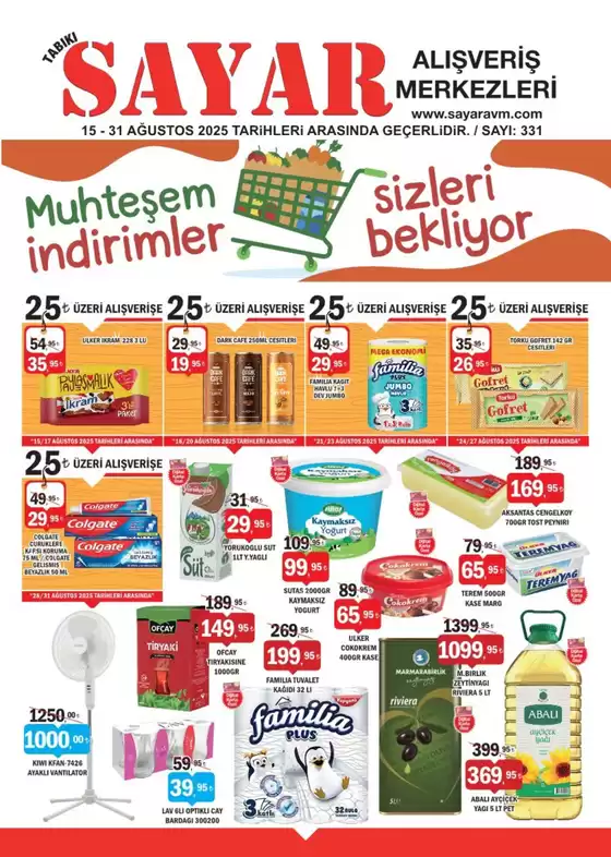 Sayar Avm kataloğu, Balıkesir | Tasarrufçular için en iyi teklifler | 2025-08-15T00:00:00.000Z - 2025-08-31T00:00:00.000Z