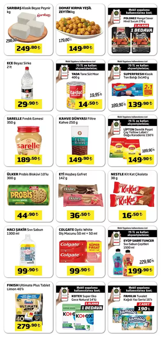 Seçili ürünlerde harika indirimler