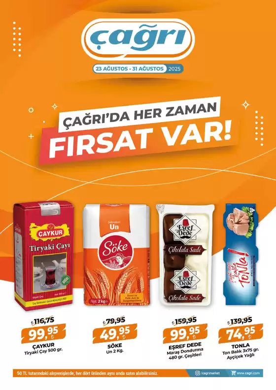 Çağrı Market kataloğu, Tekirdağ | Çağrı Market katalog | 2025-08-23T00:00:00.000Z - 2025-08-31T00:00:00.000Z