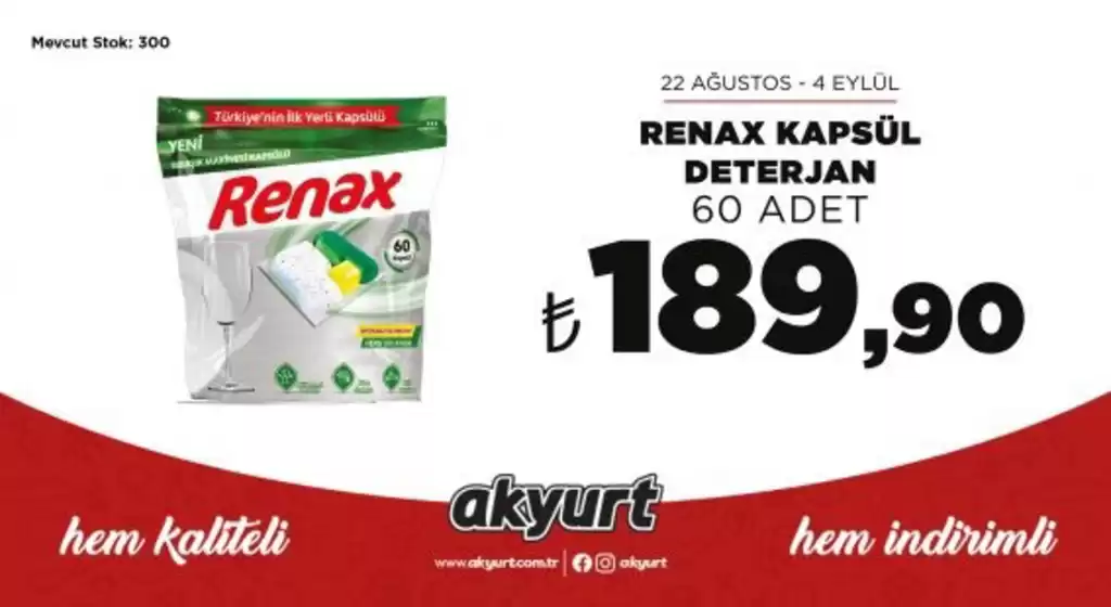 HAFTANIN ÜRÜNÜ