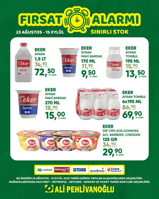 Müşterilerimiz için özel fırsatlar