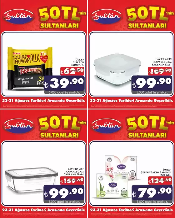 Sultan Market kataloğu | Tüm müşteriler için en iyi fırsatlar | 2025-08-23T00:00:00.000Z - 2025-08-31T00:00:00.000Z