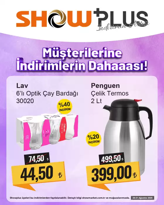 Show Market kataloğu | Show Market katalog | 2025-08-25T00:00:00.000Z - 2025-08-31T00:00:00.000Z