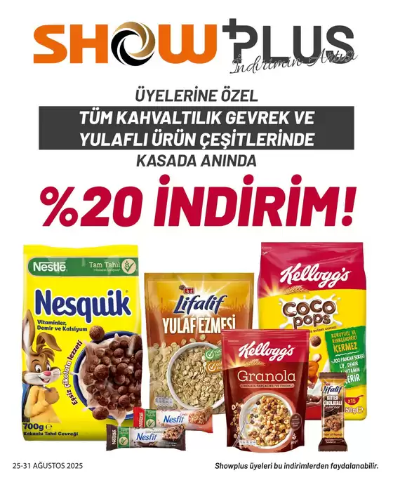 Show Market kataloğu, Esenyurt | Sizin için en iyi fırsatlarımız | 2025-08-25T00:00:00.000Z - 2025-08-31T00:00:00.000Z