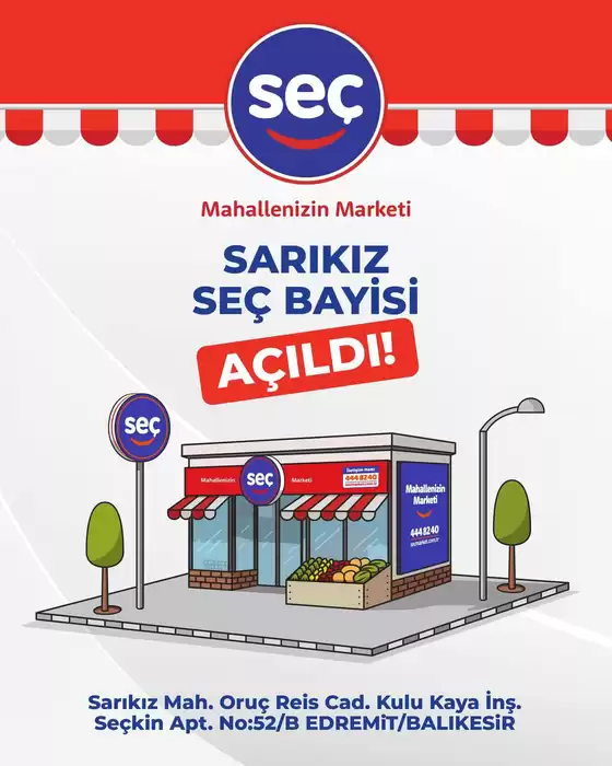 Seç Market kataloğu, Manavgat | Cazip teklifleri keşfedin | 2025-08-27T00:00:00.000Z - 2025-09-10T00:00:00.000Z