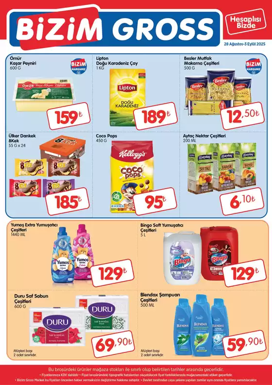 Bizim Toptan kataloğu, Keçiören | Geniş teklif yelpazesi | 2025-08-28T00:00:00.000Z - 2025-09-03T00:00:00.000Z