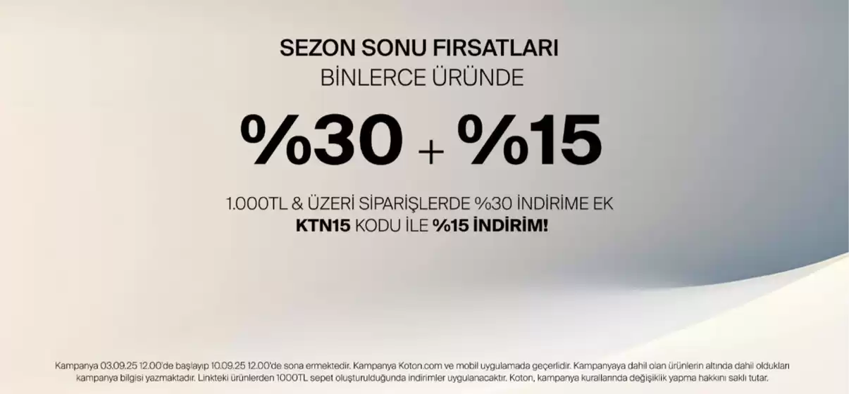 Sezon Sonu Firsatlari