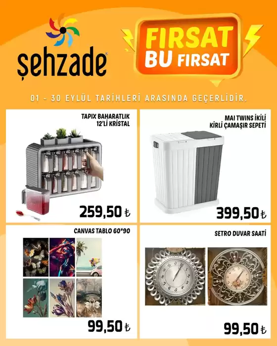 Şehzade kataloğu, Kocasinan | Cazip teklifleri keşfedin | 2025-09-05T00:00:00.000Z - 2025-09-19T00:00:00.000Z