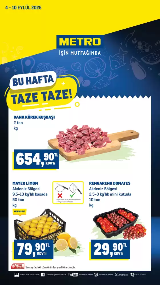 Metro kataloğu, Adana | Taze Ürünler | 2025-09-04T00:00:00.000Z - 2025-09-10T00:00:00.000Z