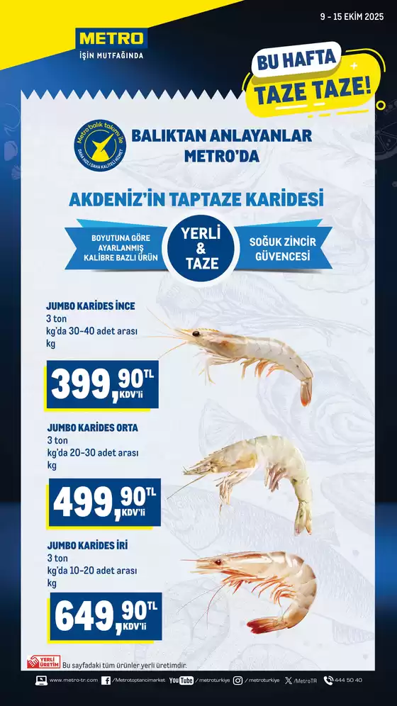 Metro kataloğu, Battalgazi | Taze Ürünler | 2025-10-09T00:00:00.000Z - 2025-10-15T00:00:00.000Z