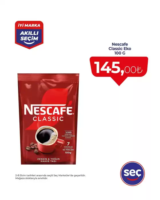 Seç Market kataloğu, Bayburt | Sizin için en iyi fırsatlarımız | 2025-10-09T00:00:00.000Z - 2025-10-23T00:00:00.000Z
