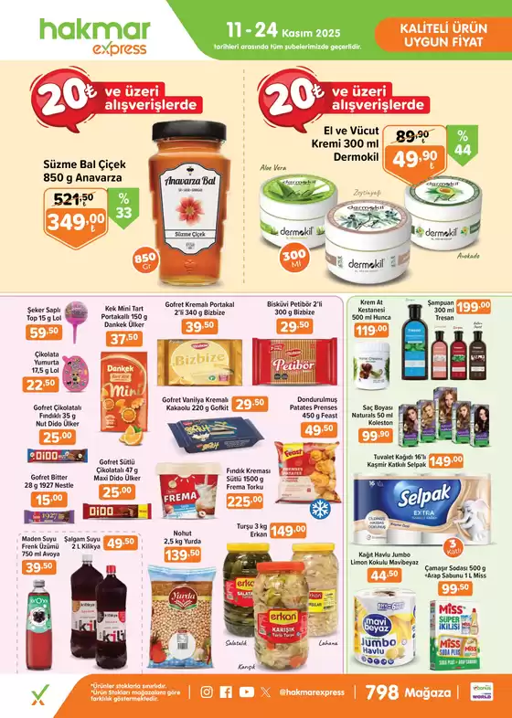 Hakmar Express kataloğu, Bandırma | 11-24 Kasım 2025 | 2025-11-11T00:00:00.000Z - 2025-11-24T00:00:00.000Z
