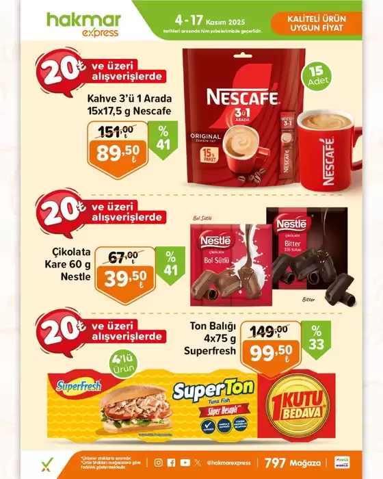 Hakmar Express kataloğu, Bandırma | Tasarrufçular için en iyi teklifler | 2025-11-04T00:00:00.000Z - 2025-11-17T00:00:00.000Z
