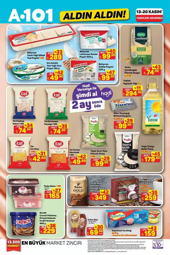 A101 kataloğu | Tüm müşteriler için en iyi fırsatlar | 2025-11-13T00:00:00.000Z - 2025-11-20T00:00:00.000Z