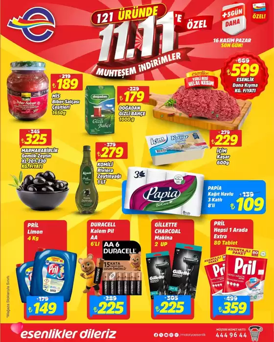 Esenlik kataloğu | Güncel fırsatlar ve teklifler | 2025-11-13T00:00:00.000Z - 2025-11-16T00:00:00.000Z