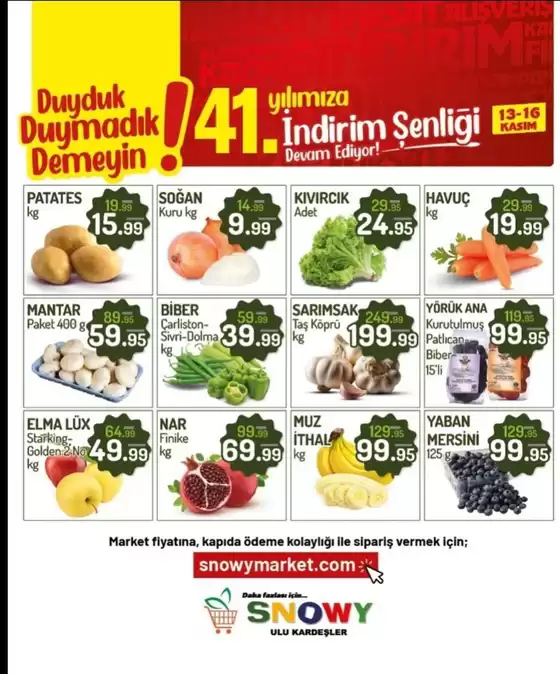 Snowy Market kataloğu, Bolu | Katalog | 2025-11-13T00:00:00.000Z - 2025-11-30T00:00:00.000Z