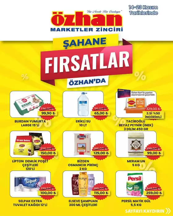 Özhan Market kataloğu, Samsun | Tasarrufçular için en iyi teklifler | 2025-11-14T00:00:00.000Z - 2025-11-23T00:00:00.000Z