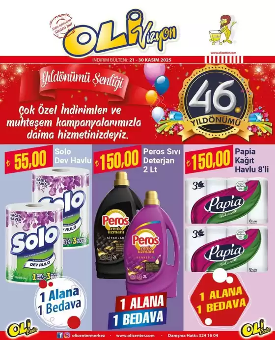 Olicenter Marketçilik kataloğu, Sarıkaya (Yozgat) | Fırsat avcıları için teklifler | 2025-11-21T00:00:00.000Z - 2025-11-30T00:00:00.000Z