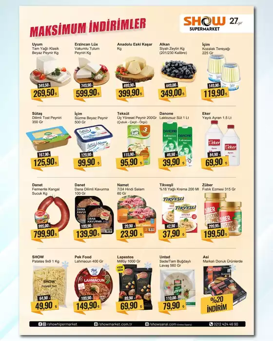 Show Market kataloğu, Sarıkaya (Yozgat) | Cazip teklifleri keşfedin | 2025-11-22T00:00:00.000Z - 2025-12-06T00:00:00.000Z