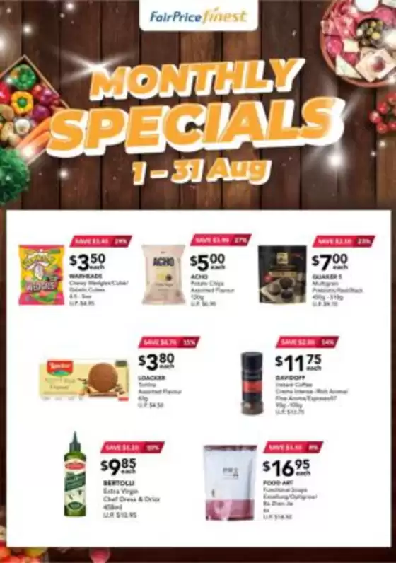 Finest Monthly Specials