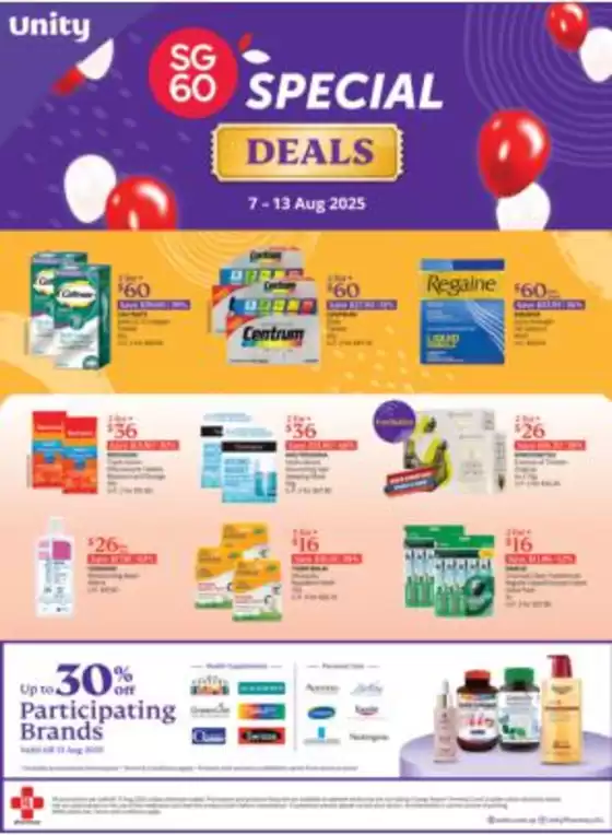 FairPrice catalogue in Singapore | Unity SG60 Deals | 2025-08-07T00:00:00.000Z - 2025-08-13T00:00:00.000Z