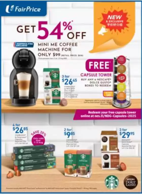 Nescafe Dolce Gusto, Starbucks