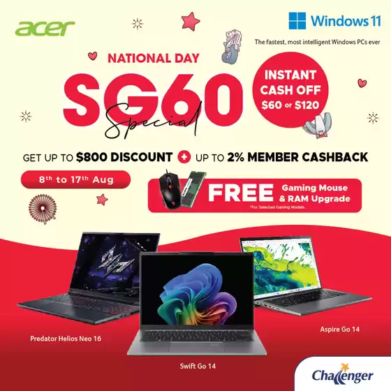 Challenger catalogue in Singapore | Top deals and discounts | 2025-08-08T00:00:00.000Z - 2025-08-17T00:00:00.000Z