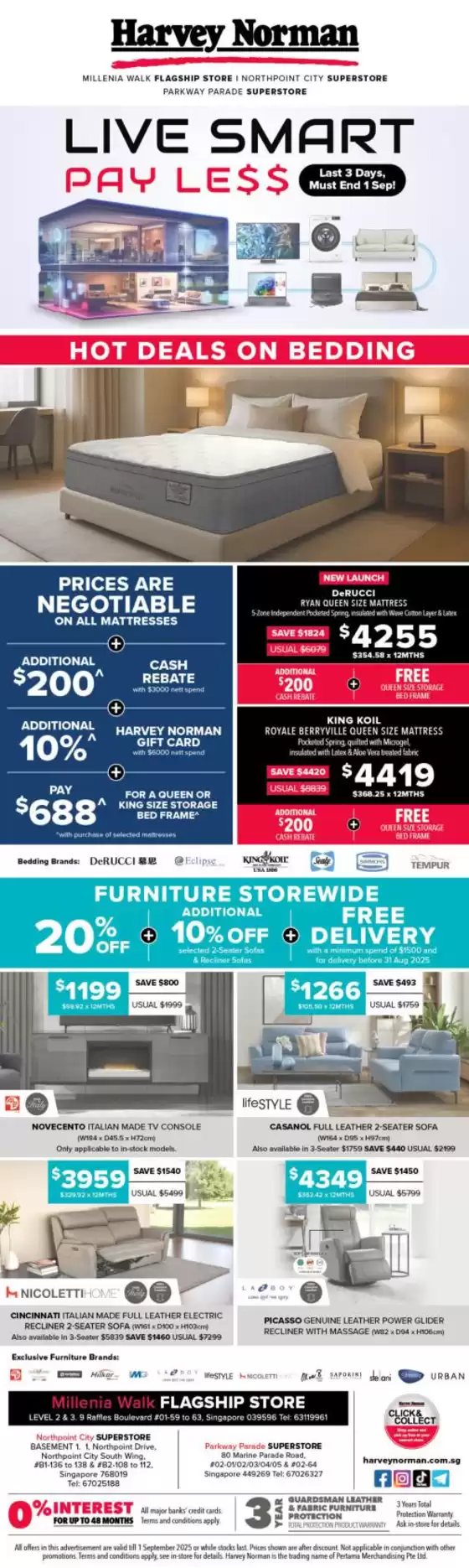 Harvey Norman catalogue in Singapore | Harvey Norman promotion | 2025-08-30T00:00:00.000Z - 2025-09-01T00:00:00.000Z