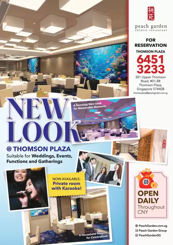 Peach Garden catalogue | New Look @ Thomson Plaza | 2025-09-07T00:00:00.000Z - 2025-09-21T00:00:00.000Z