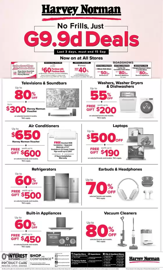 Straits Times 13 September No Frills, Just G9.9d Deals