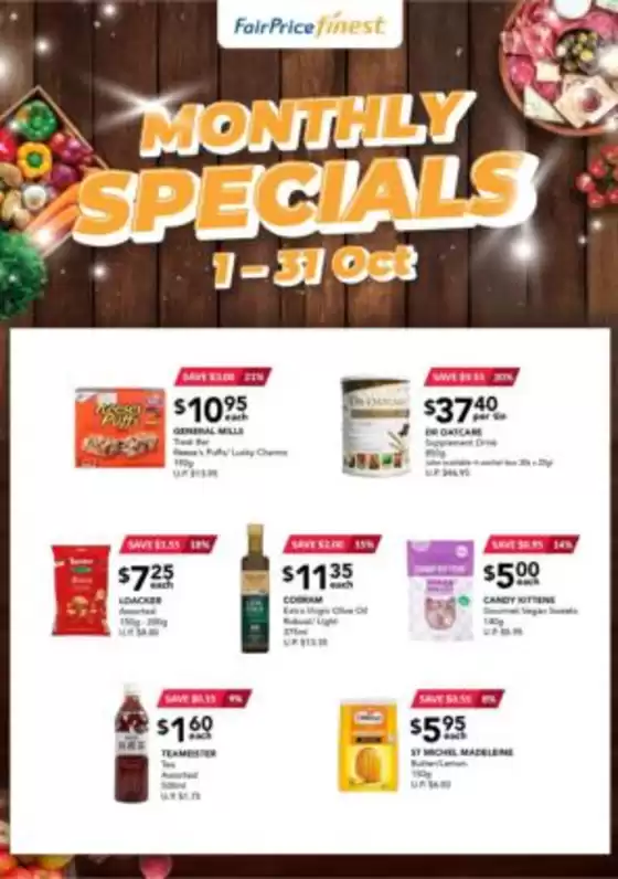 Finest Monthly Specials