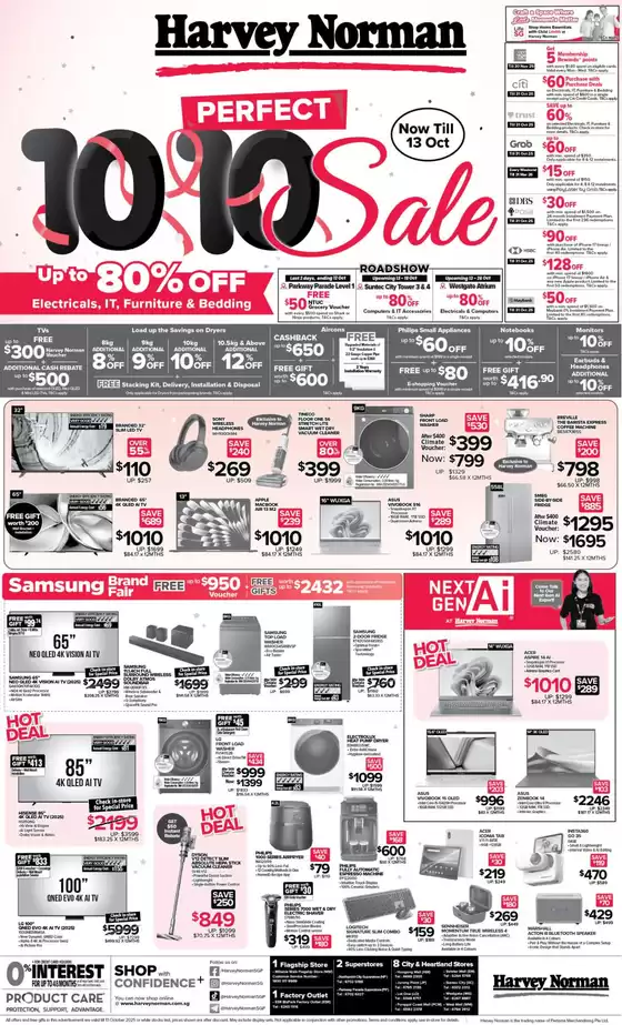 Harvey Norman catalogue | Straits Times 11 October Perfect 10.10 Sale | 2025-10-11T00:00:00.000Z - 2025-10-25T00:00:00.000Z