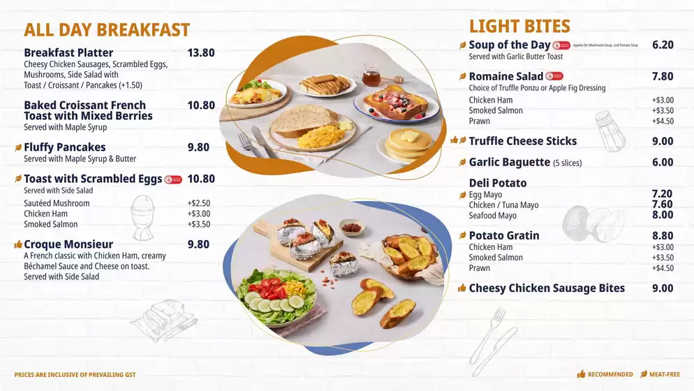 Délifrance Store Menu