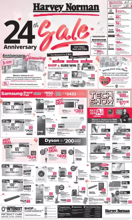 Harvey Norman catalogue in Singapore | Straits Times 1 Nov Harvey Norman 24th Anniversary Sale | 2025-11-01T00:00:00.000Z - 2025-11-03T00:00:00.000Z
