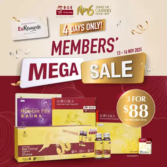 Eu Yan Sang catalogue | Eu Yan Sang promotion | 2025-11-13T00:00:00.000Z - 2025-11-16T00:00:00.000Z