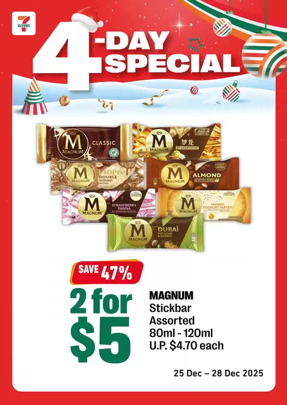 7 Eleven catalogue in Singapore | Top offers for smart savers | 2025-12-25T00:00:00.000Z - 2025-12-28T00:00:00.000Z