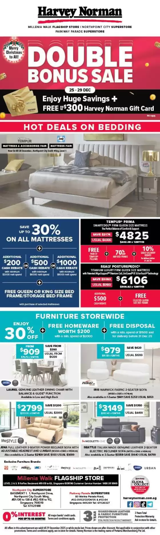 Harvey Norman catalogue | ST130 25 Dec F&B Double Bonus Sale 54x3col FC v3 | 2025-12-25T00:00:00.000Z - 2025-12-29T00:00:00.000Z