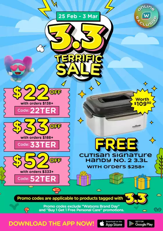 Watsons catalogue in Singapore | Watsons promotion | 2026-02-25T00:00:00.000Z - 2026-03-03T00:00:00.000Z