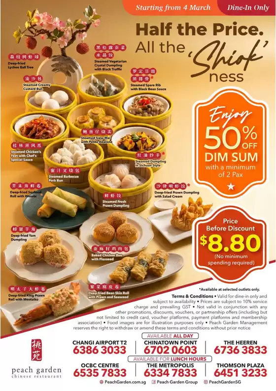 Peach Garden catalogue in Singapore | New Dim Sum 50 | 2026-03-05T00:00:00.000Z - 2026-03-19T00:00:00.000Z