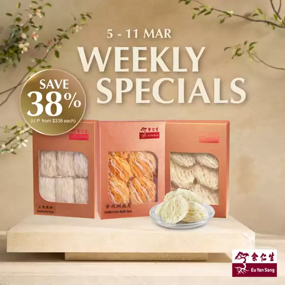 Eu Yan Sang catalogue in Singapore | Exclusive deals for our customers | 2026-03-05T00:00:00.000Z - 2026-03-11T00:00:00.000Z