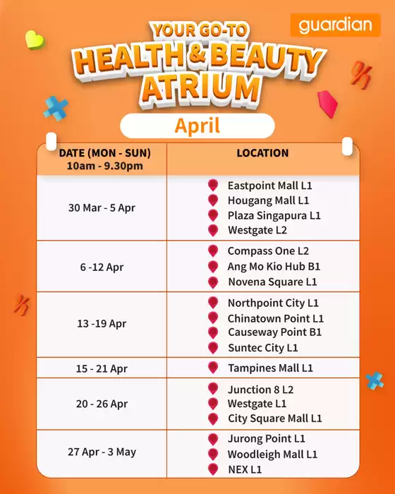 Guardian catalogue in Singapore | Our best bargains | 2026-03-30T00:00:00.000Z - 2026-05-03T00:00:00.000Z