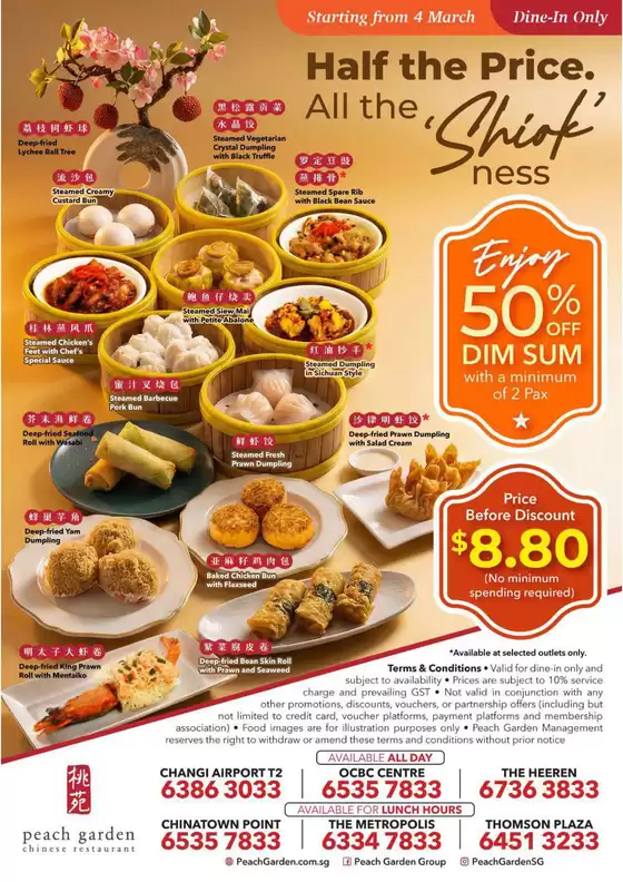 Peach Garden catalogue in Singapore | New Dim Sum 50 | 2026-04-09T00:00:00.000Z - 2026-04-23T00:00:00.000Z