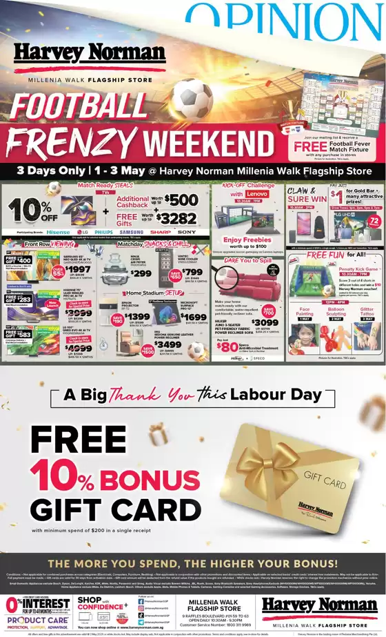 Harvey Norman catalogue | Top deals and discounts | 2026-05-01T00:00:00.000Z - 2026-05-03T00:00:00.000Z