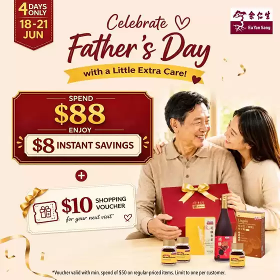 Eu Yan Sang catalogue in Singapore | Discounts and promotions | 2026-06-18T00:00:00.000Z - 2026-06-21T00:00:00.000Z