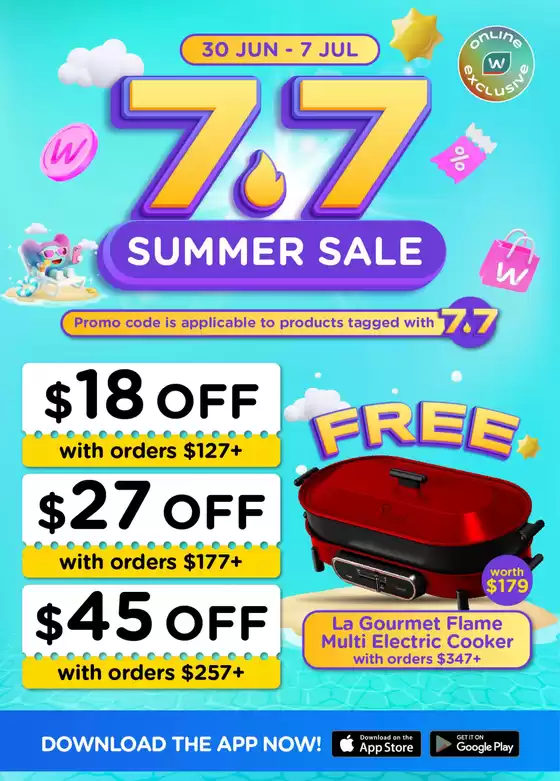 Watsons catalogue | 7.7 Online Sale | Watsons Singapore | 2026-06-30T00:00:00.000Z - 2026-07-07T00:00:00.000Z