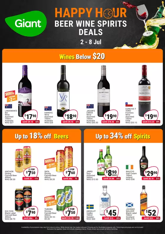 Giant catalogue | Happy Hour - Beer Wine Spirits Deals | 2026-07-02T00:00:00.000Z - 2026-07-08T00:00:00.000Z