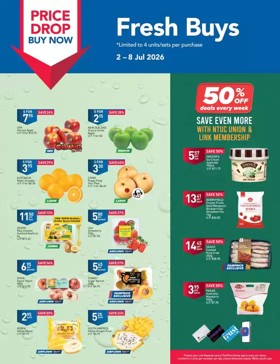 FairPrice catalogue | Price Drop Buy Now - Fresh Buys | 2026-07-02T00:00:00.000Z - 2026-07-08T00:00:00.000Z