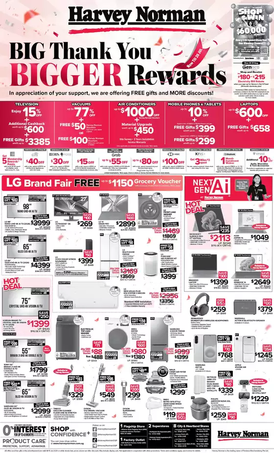Harvey Norman catalogue | Straits Times 11 July Big Thank You Bigger Rewards | 2026-07-11T00:00:00.000Z - 2026-07-20T00:00:00.000Z