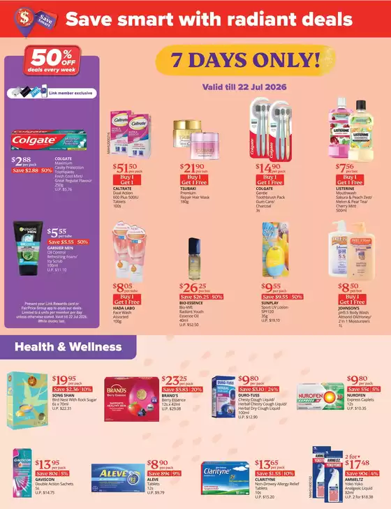FairPrice catalogue in Singapore | Save smart with radiant deals | 2026-07-16T00:00:00.000Z - 2026-07-22T00:00:00.000Z