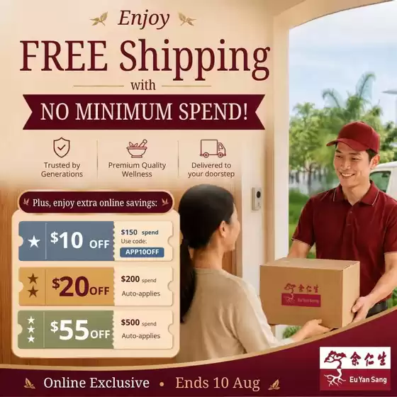 Eu Yan Sang catalogue | Our best deals for you | 2026-08-01T00:00:00.000Z - 2026-08-10T00:00:00.000Z
